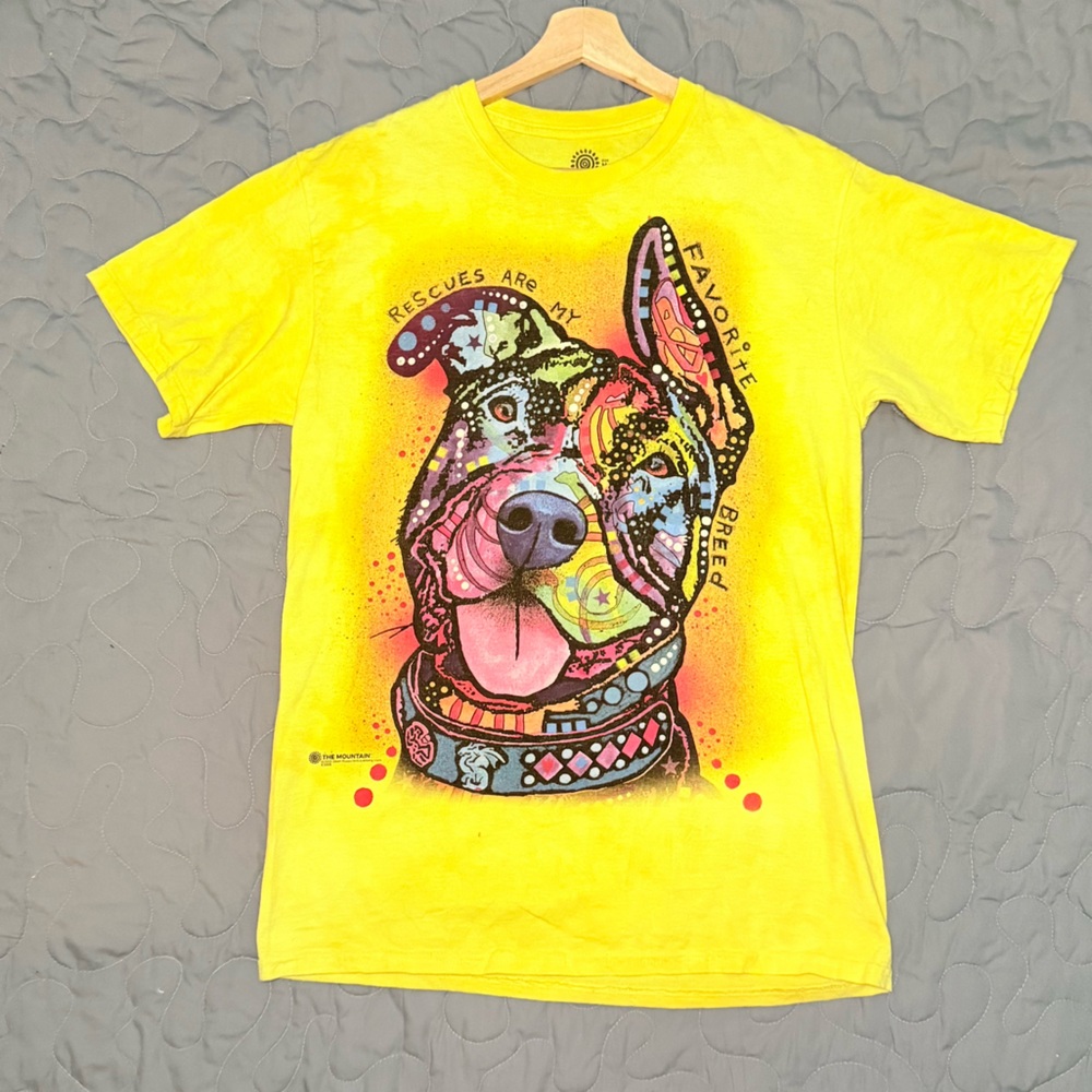 The Mountain Pit bull “rescues are my favorite breed ” graphic Tee